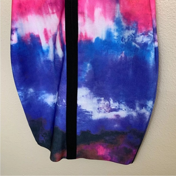 WOW Couture Womens Tie-Dye Party Bodycon Mini Sheath Dress Small Multi Color - Picture 5 of 6